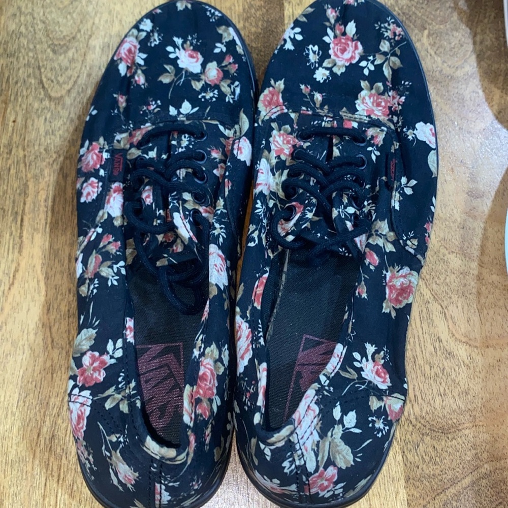 Unisex Floral Vans M 8/ W 9.5